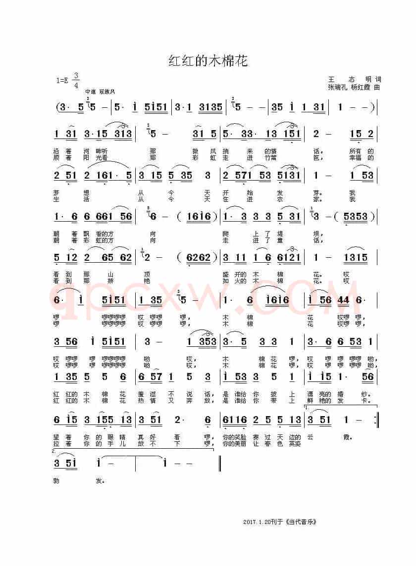 红红的木棉花