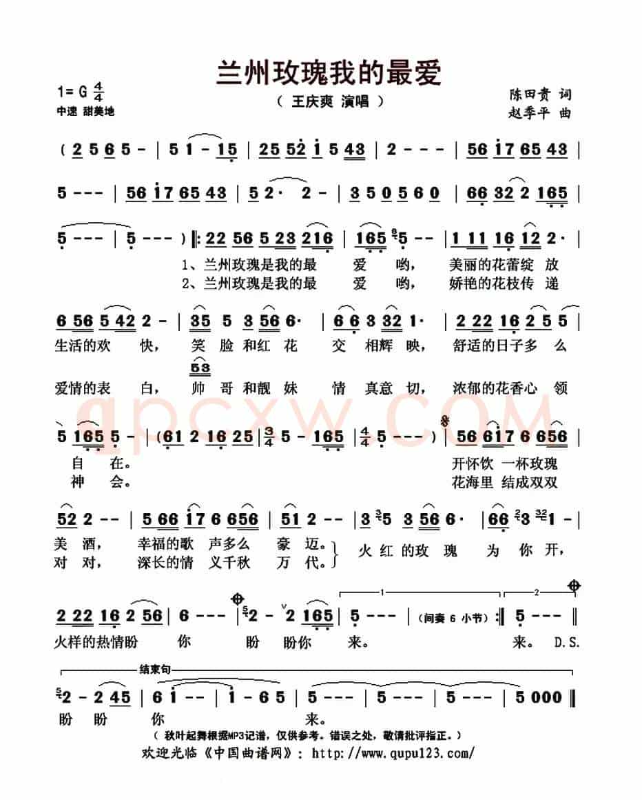 兰州玫瑰我的最爱