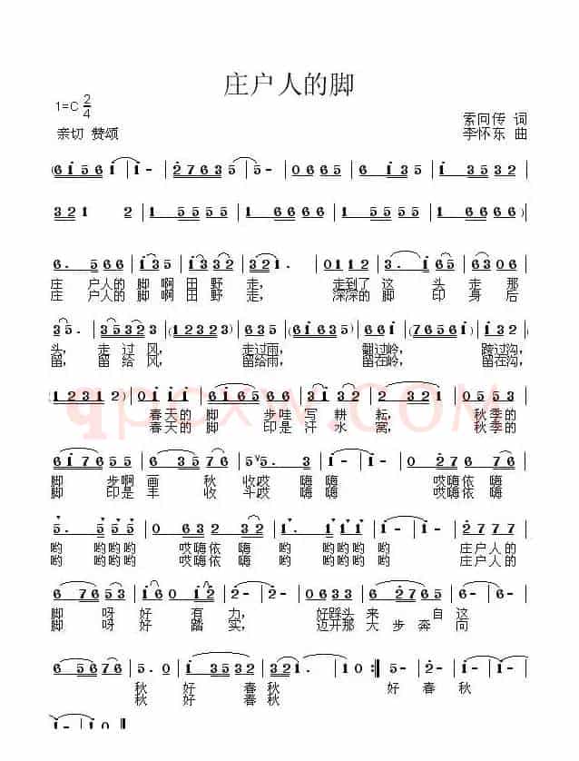 庄户人的脚