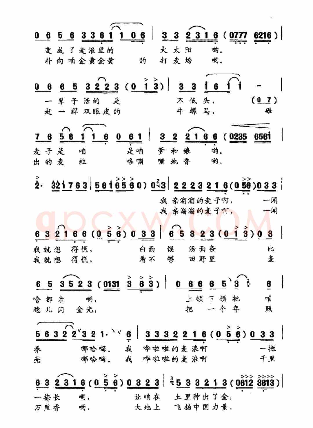 大地麦浪(蒋建伟词 冯世全曲)