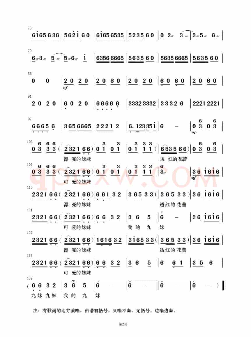 九妹（民乐合奏）