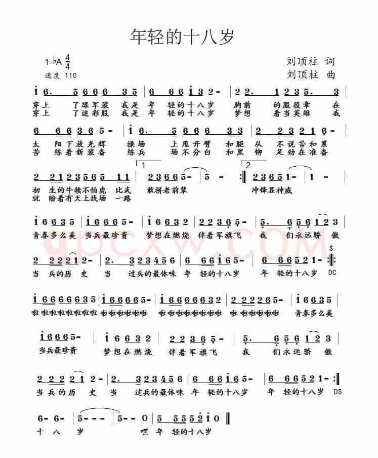 年轻的18岁(闫子西演唱)
