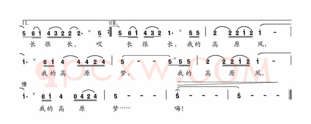 高原的风和梦（尚奋斗词 贾崌铭曲）