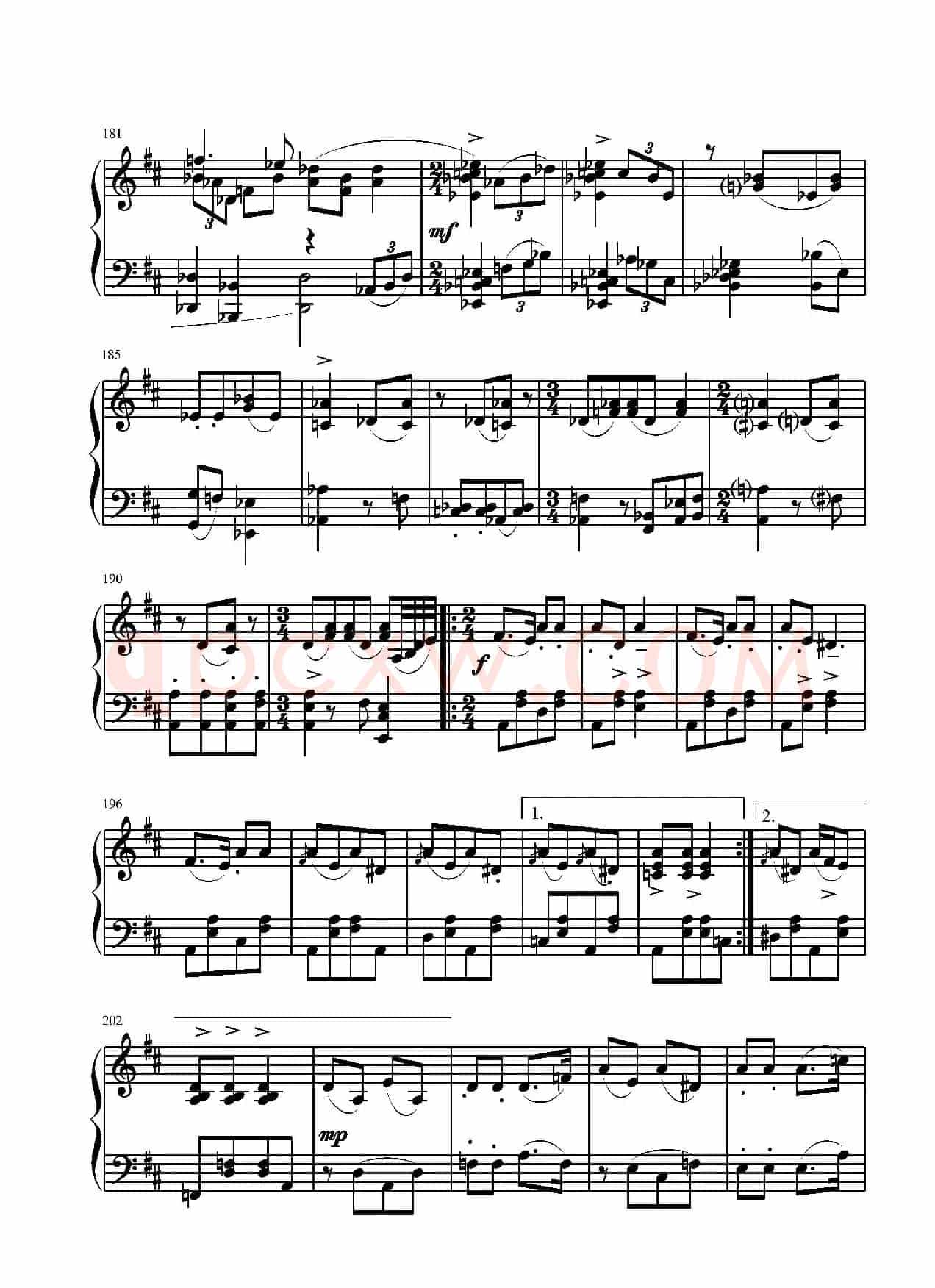 第二钢琴奏鸣曲(第三乐章)
