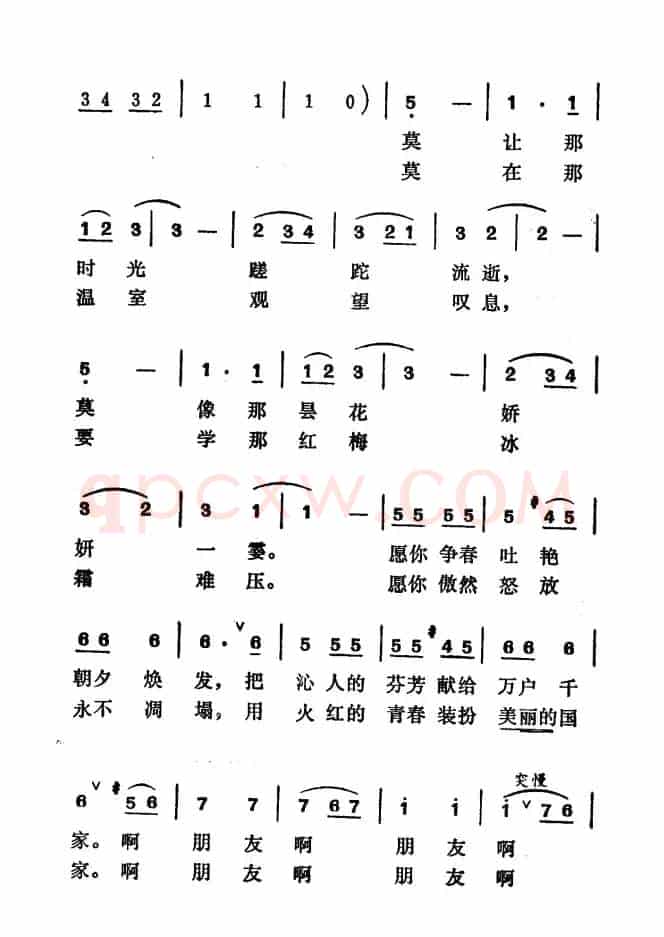 珍惜灿烂的好年华