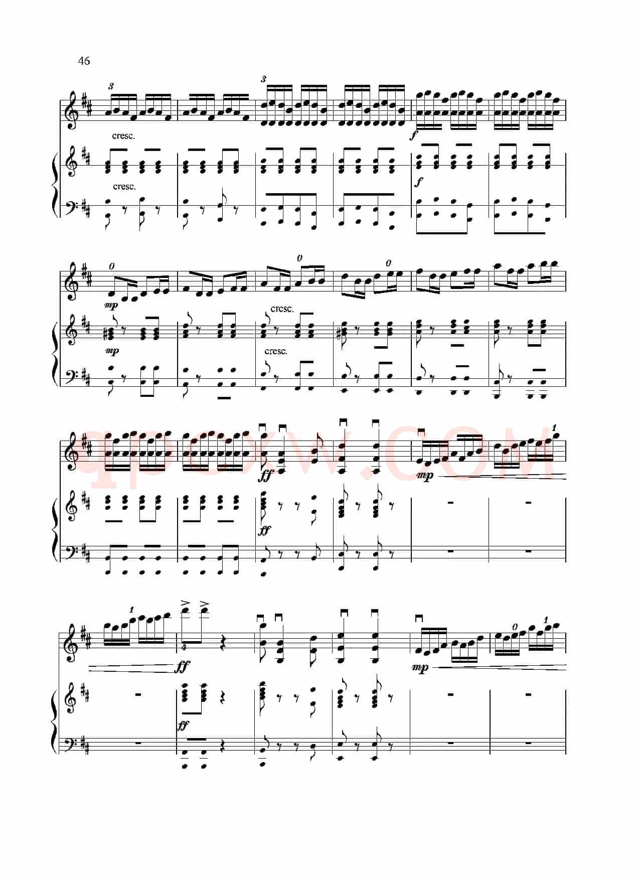 满江红幻想曲（小提琴+钢琴）