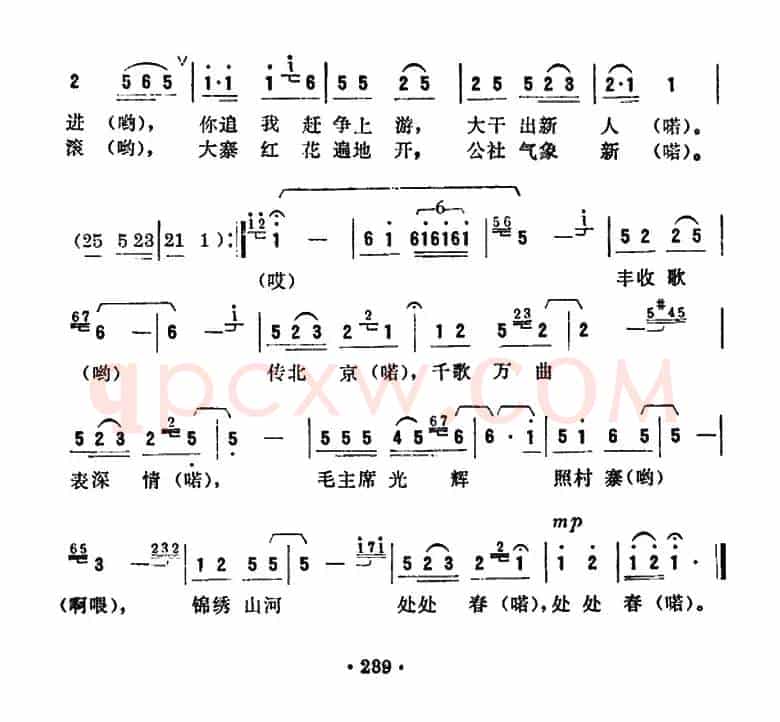 毛主席光辉照村寨