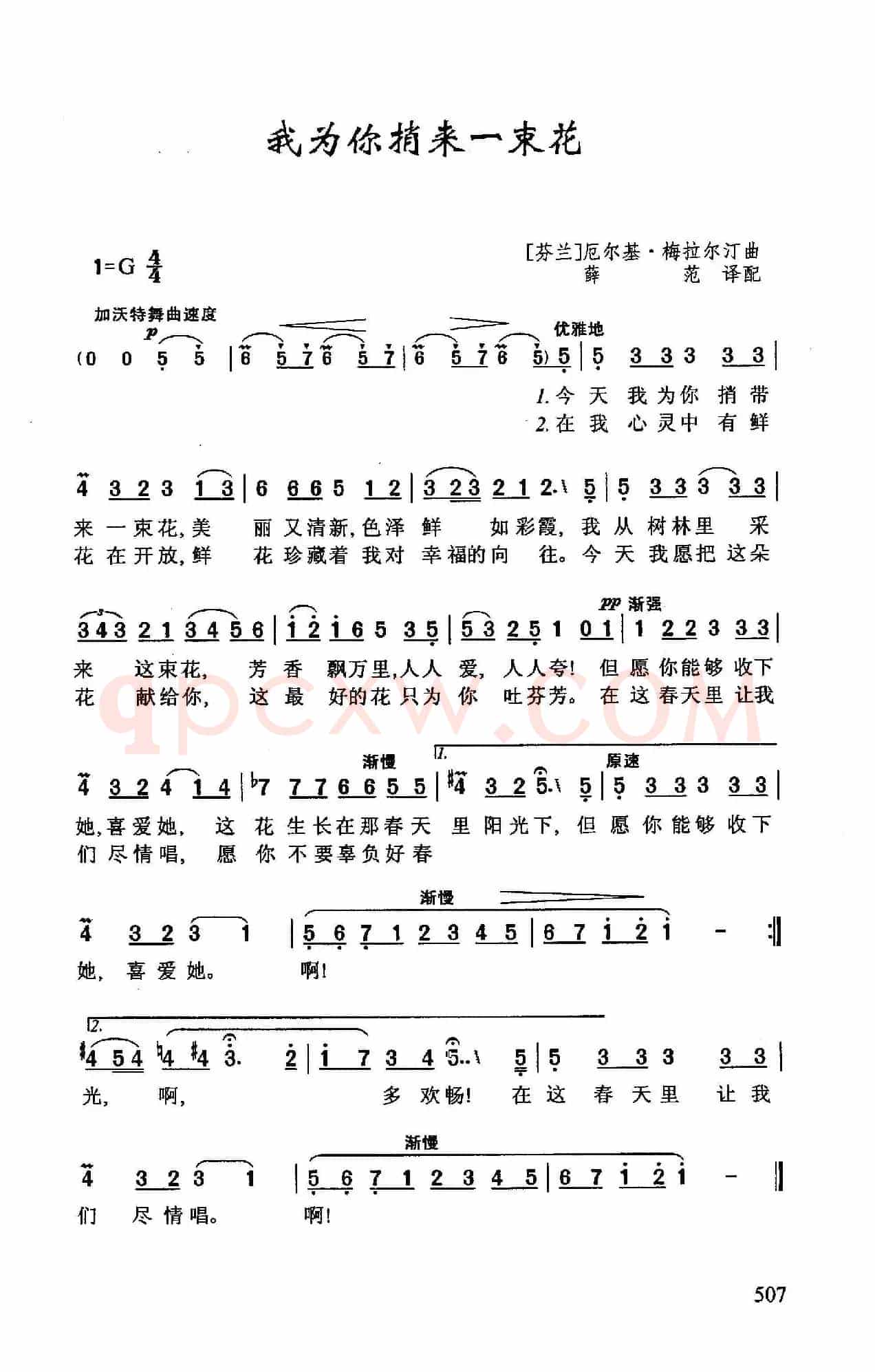我为你捎来一朵花