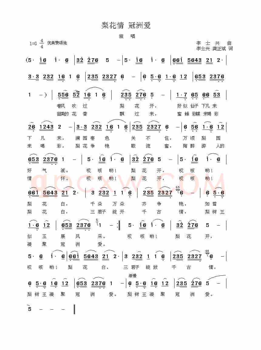 梨花情 冠洲爱