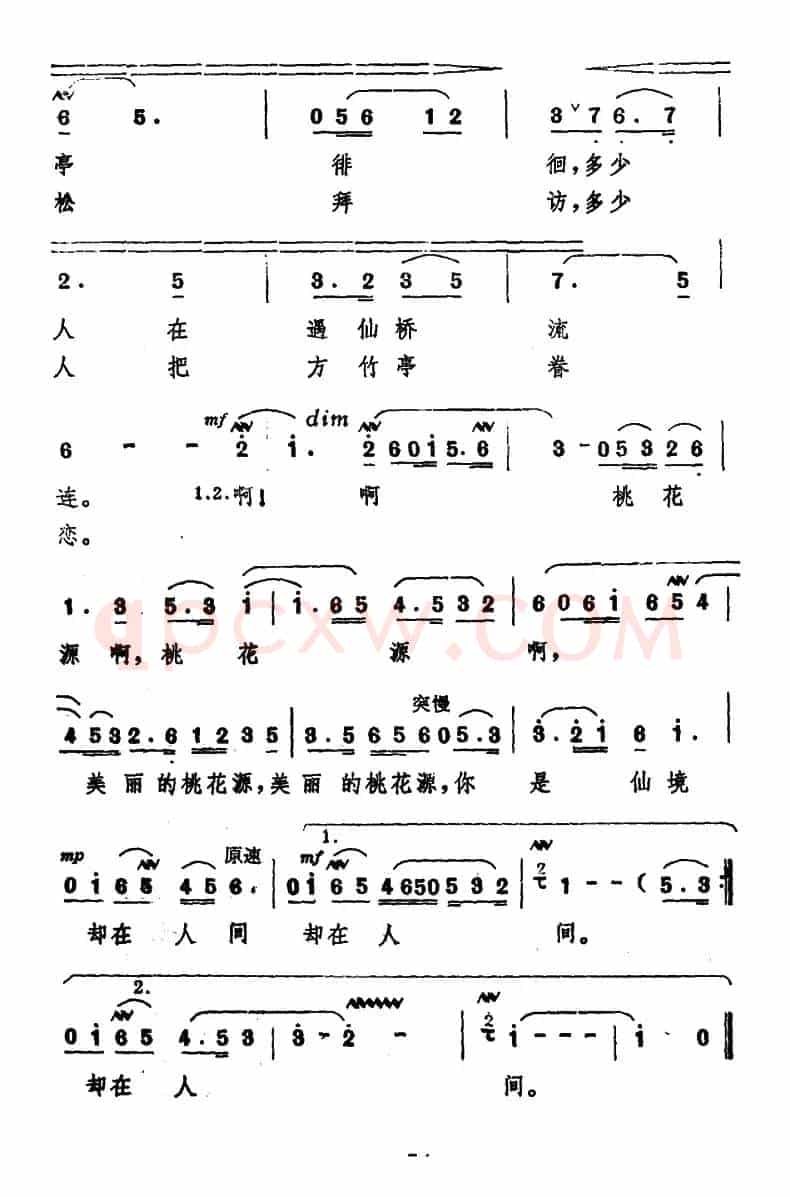美丽的桃花源