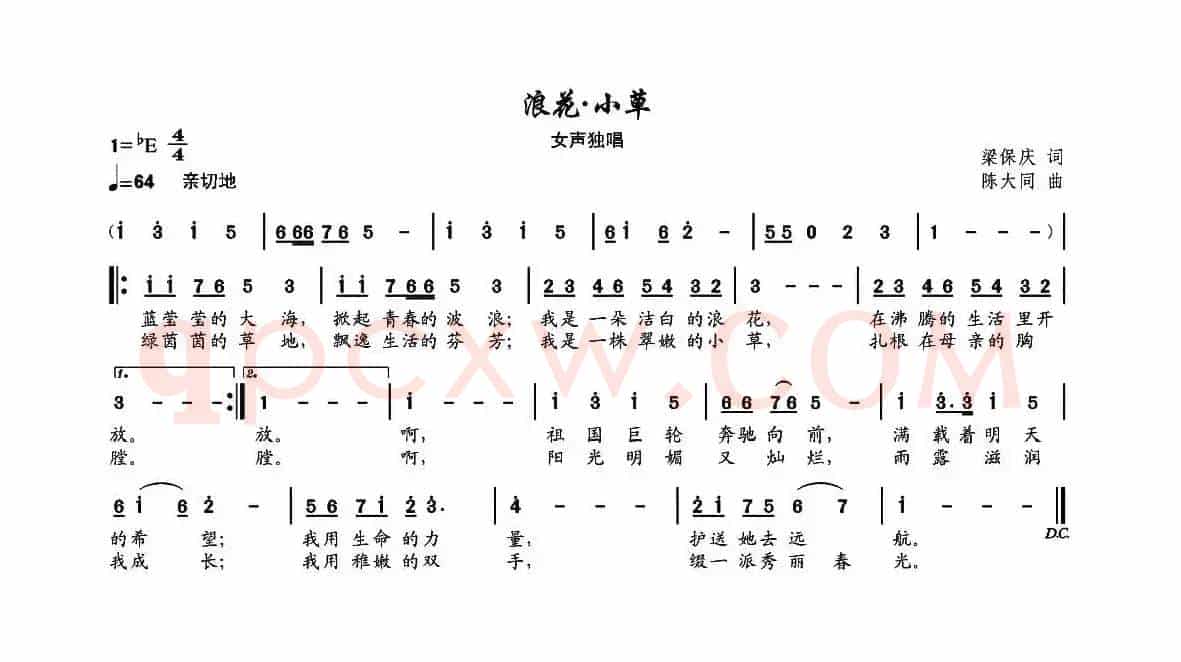 浪花·小草