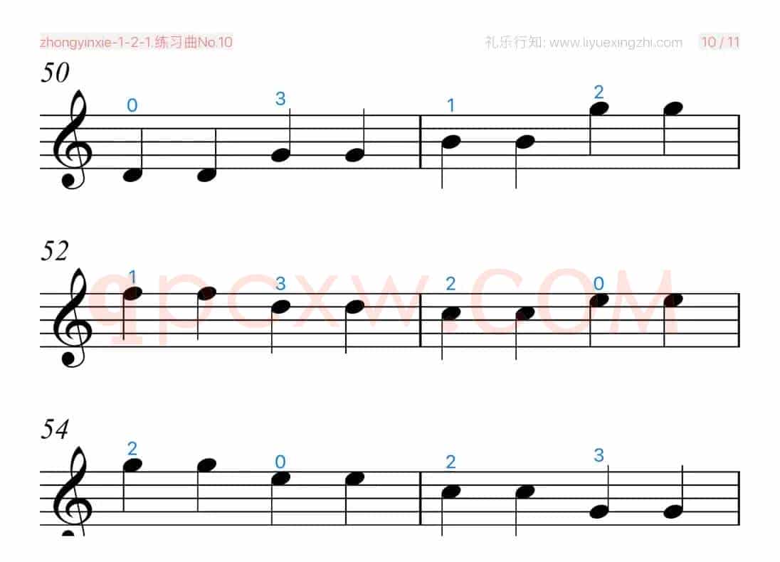 练习曲No.10（小提琴）