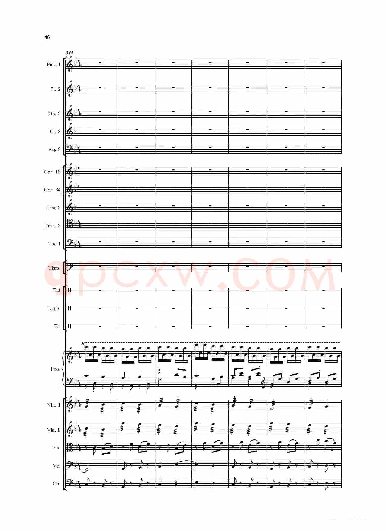 第二钢琴协奏曲（第一·二·三乐章）（管弦乐作品）