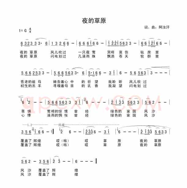 夜的草原