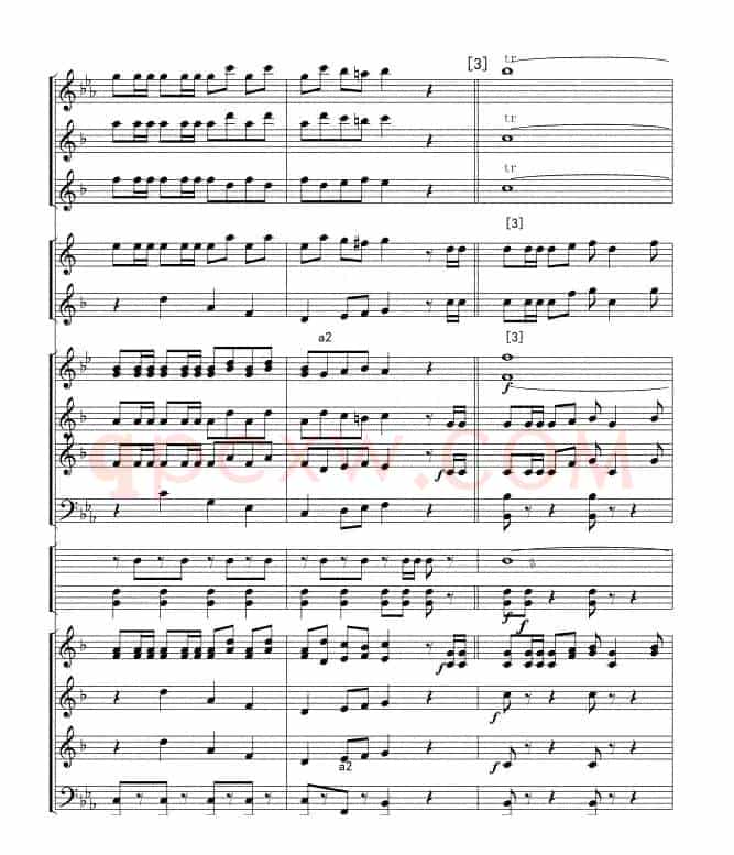 威廉退尔序曲(军乐总谱)线