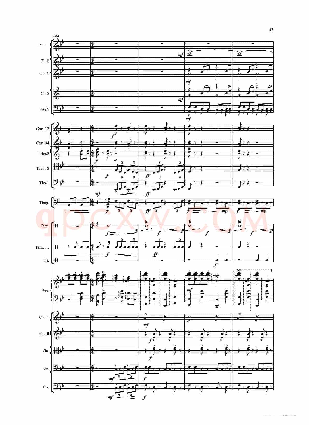第二钢琴协奏曲（第一·二·三乐章）（管弦乐作品）