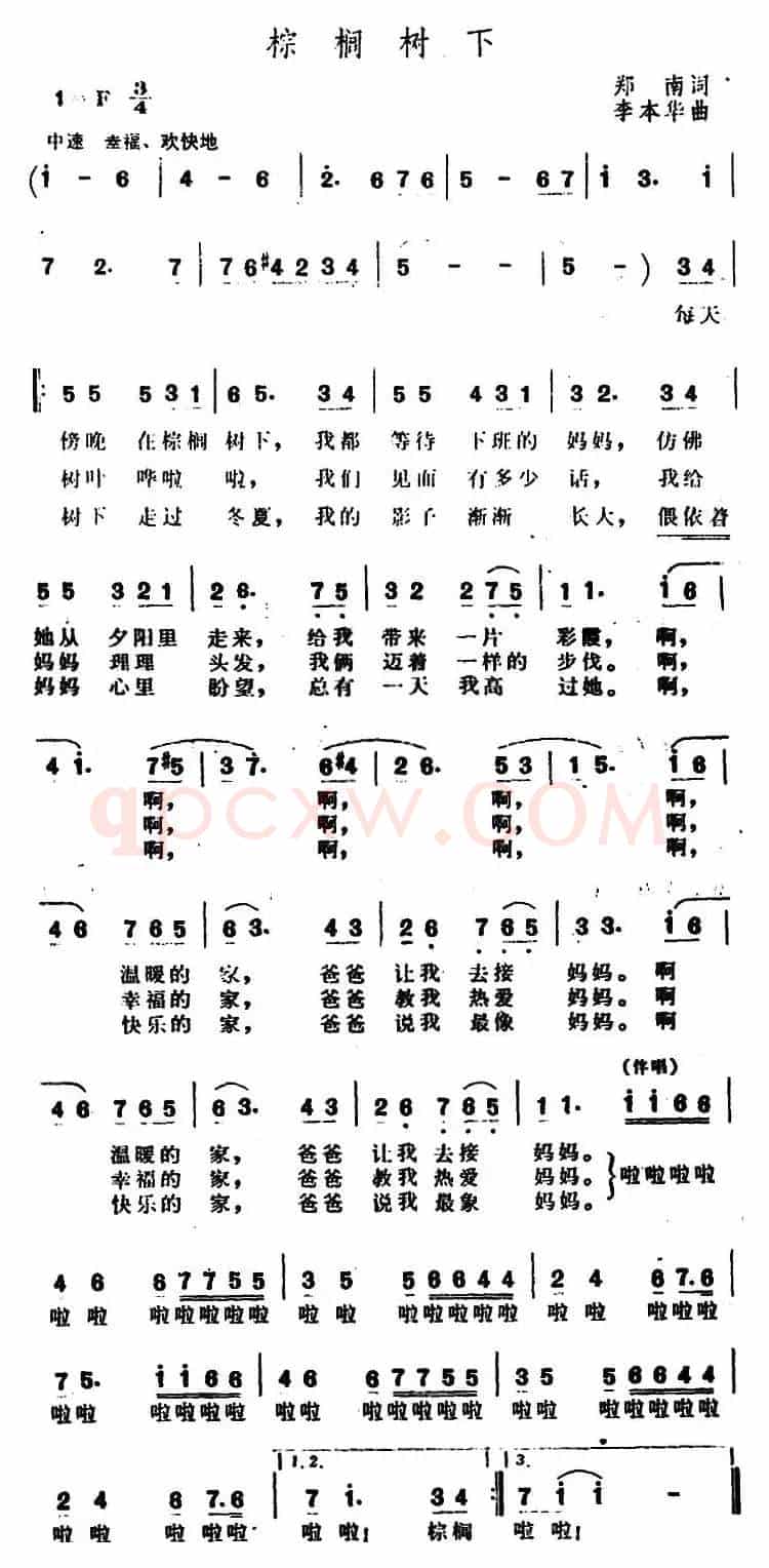 棕榈树下