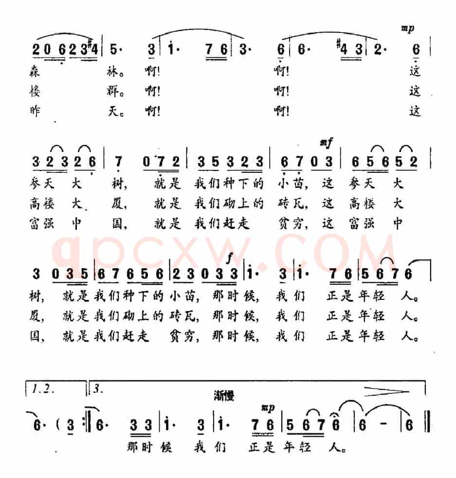 那时候我们正是年轻人