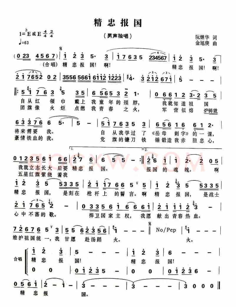 精忠报国（阮继华词 金旭庚曲）