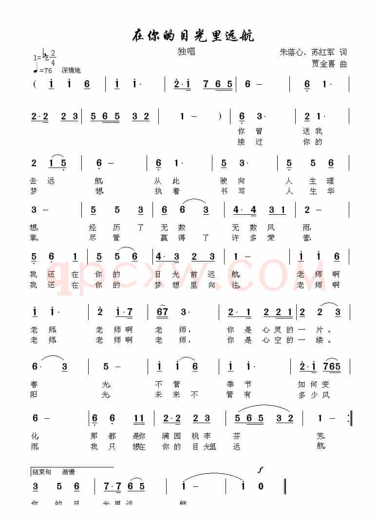 在你的目光里远航