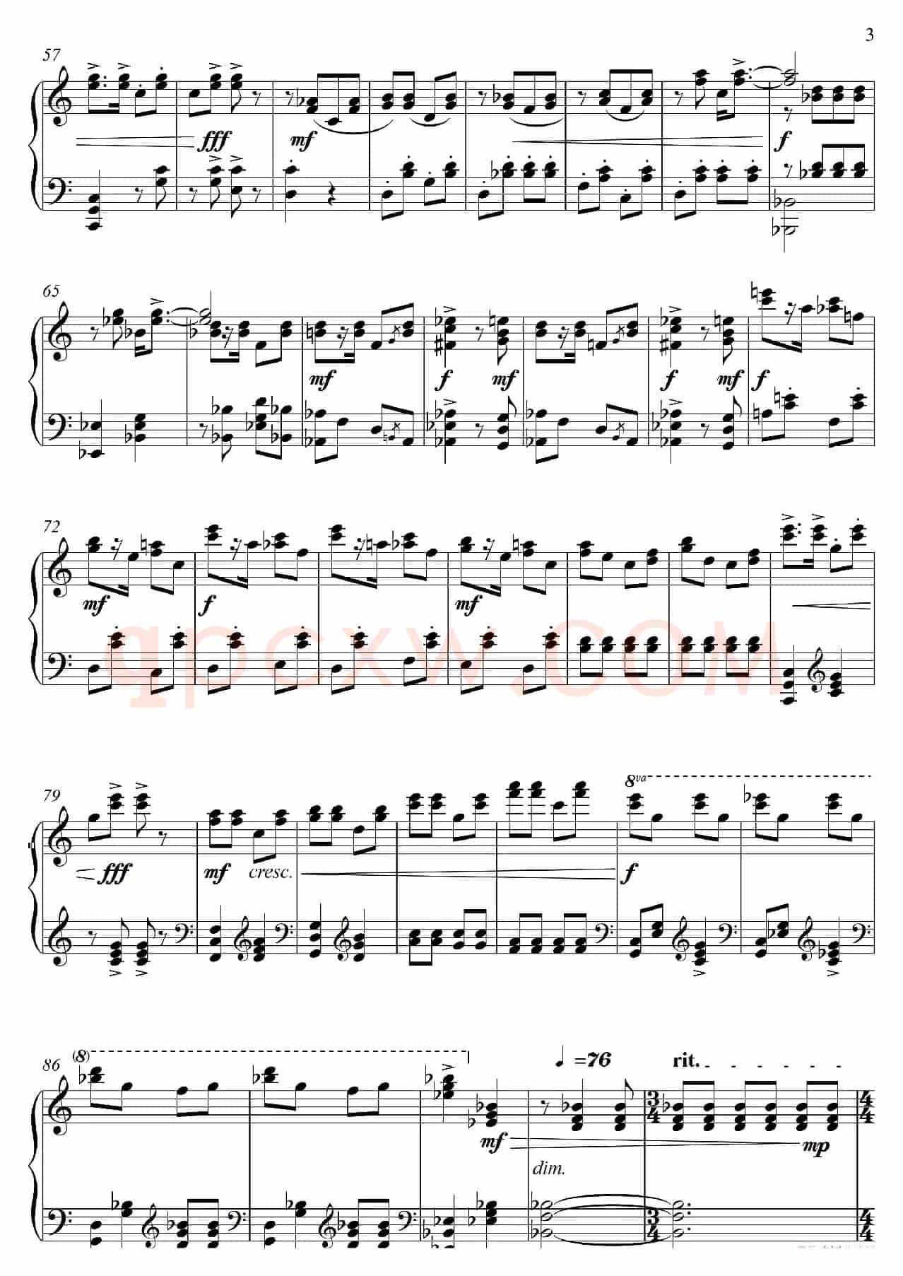 “山歌主题与变奏”“Folk Pctema and Variationns”(钢琴独奏Piano Solo)