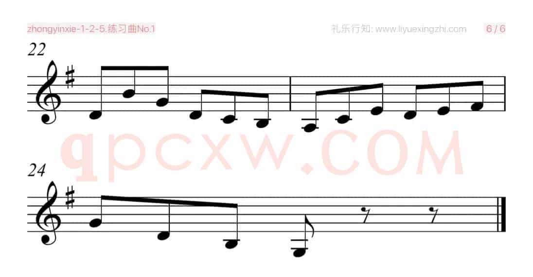 塞夫契克练习曲No.1（小提琴）