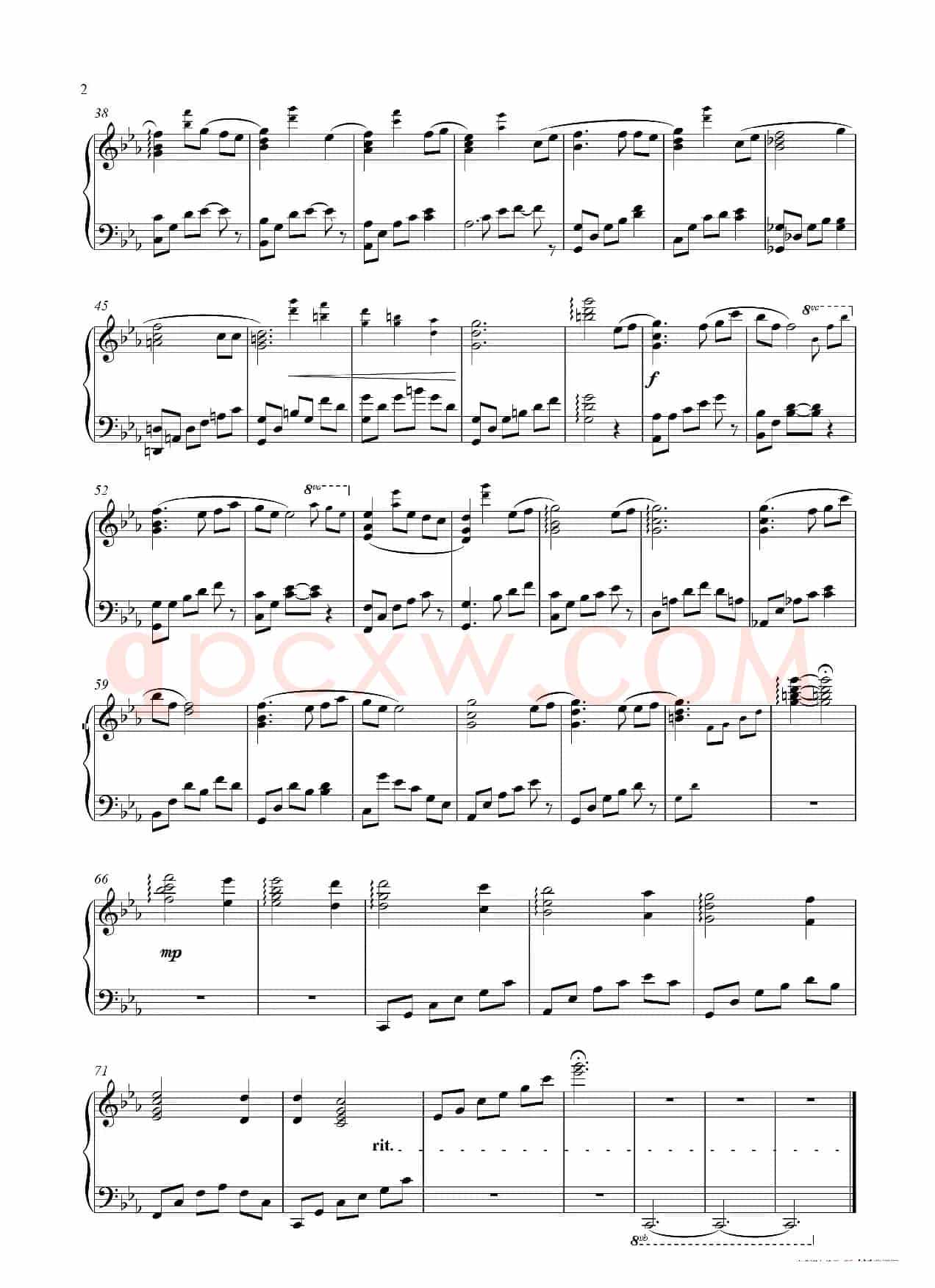 【Irurian钢琴版】Euterpe 钢琴谱（Guilty Crown- OST）