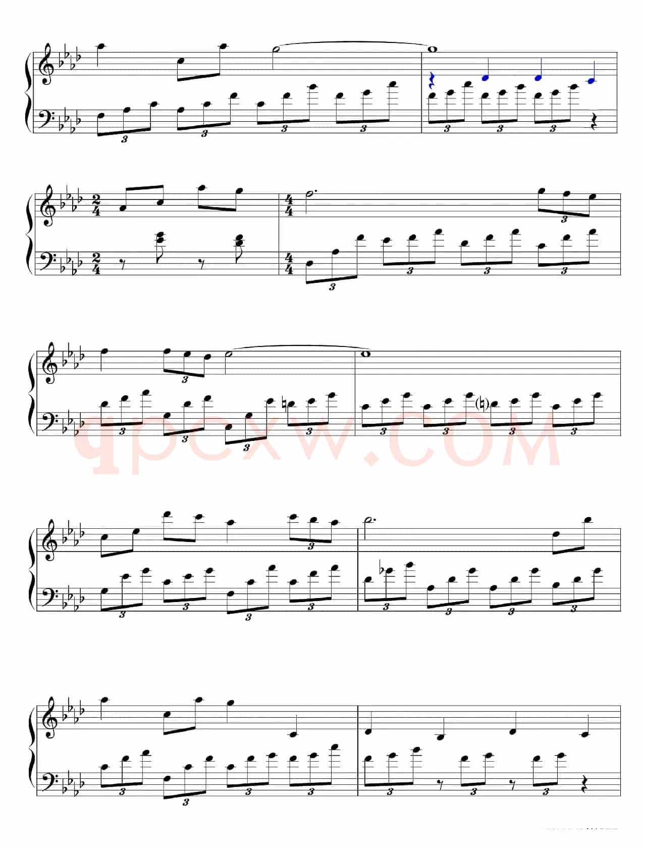 赵胤先钢琴曲谱《简爱Jane Eyre》（电影《简爱Jane Eyre》1970年版主题音乐）