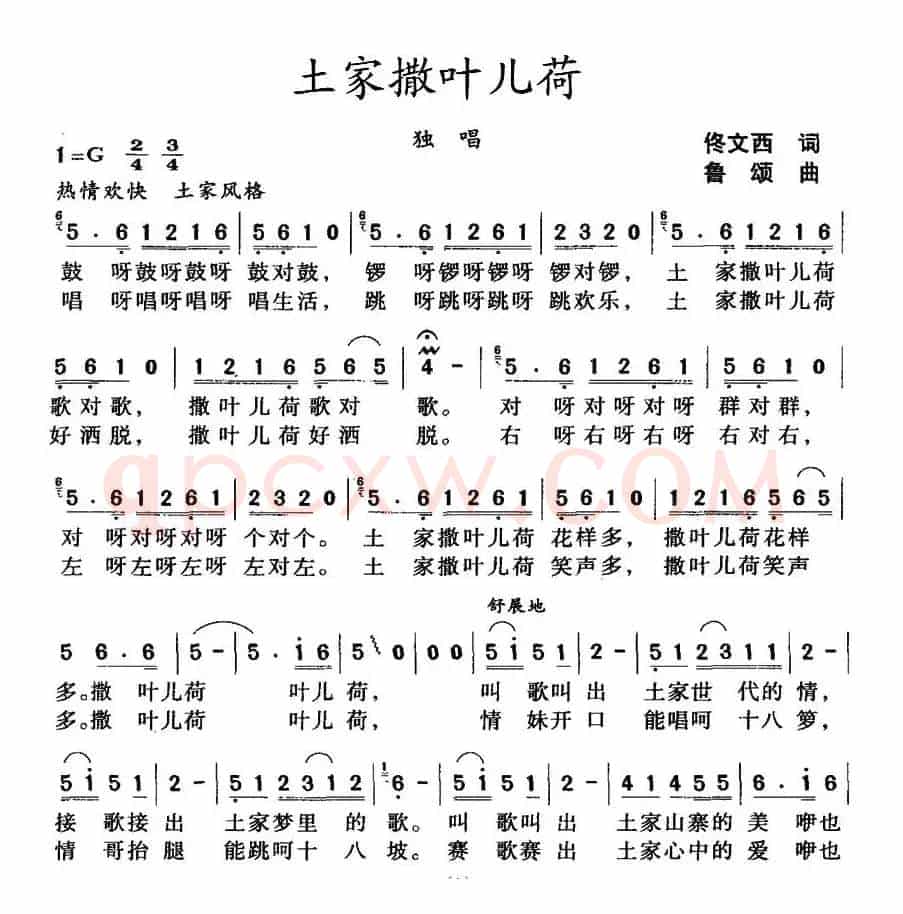 土家撒叶儿荷