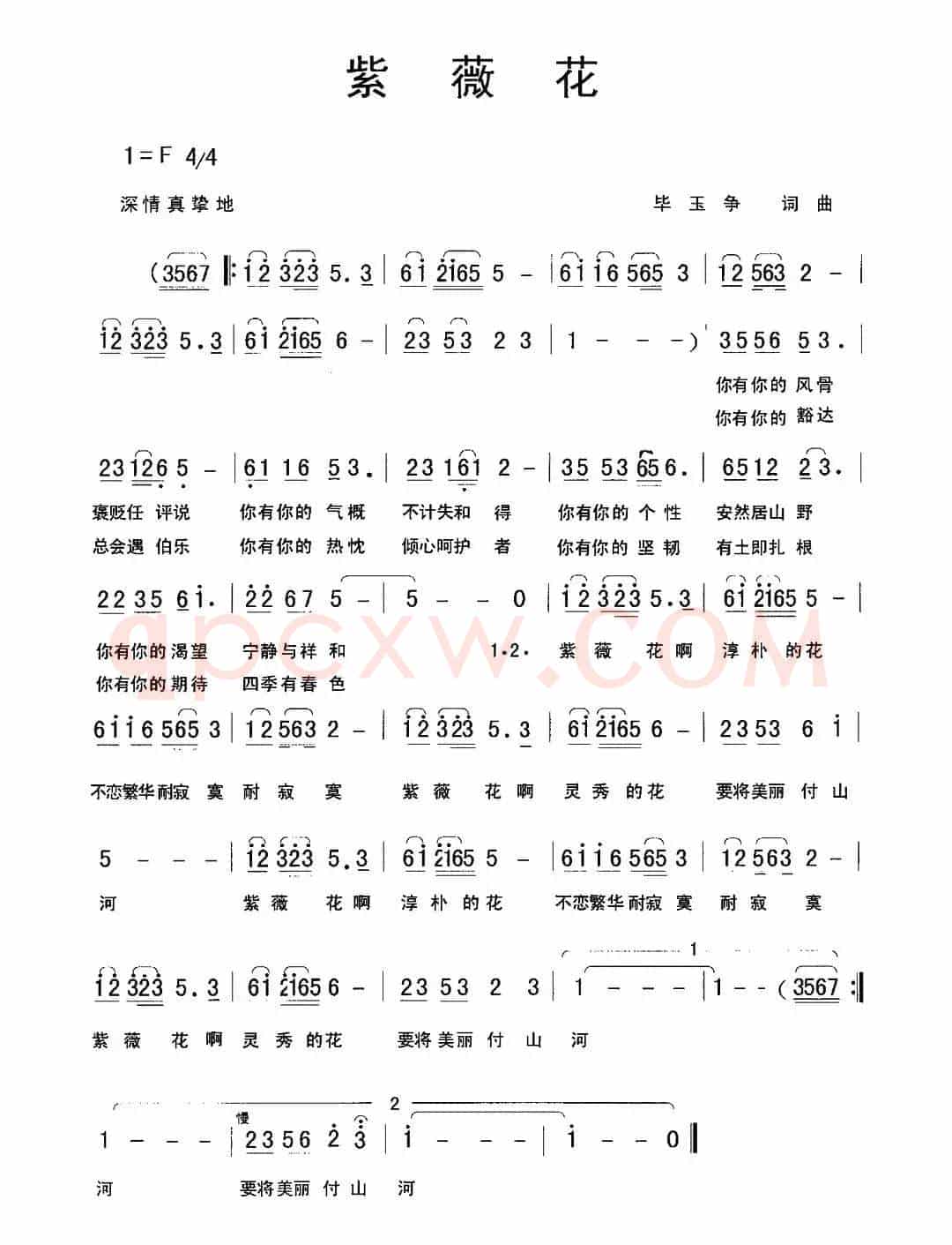 紫薇花（毕玉争 词曲）