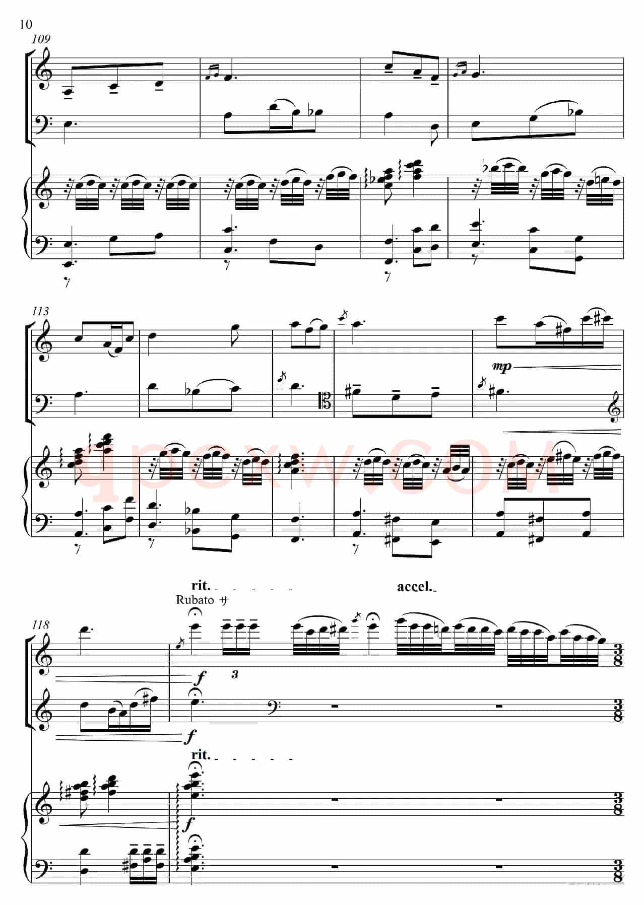 山花烂漫（为小提琴·大提琴·钢琴而作）（For Violin Violoncello And Piano）