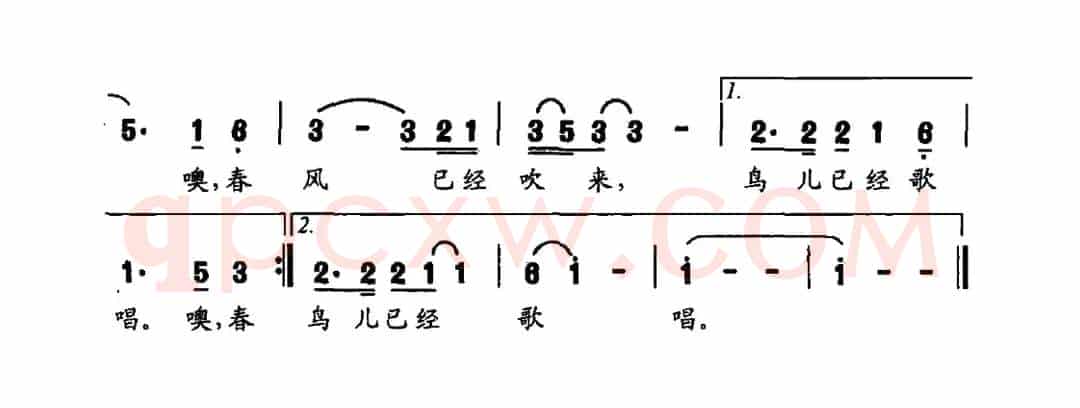 春风吹来（何炬学词 向菊瑛曲）