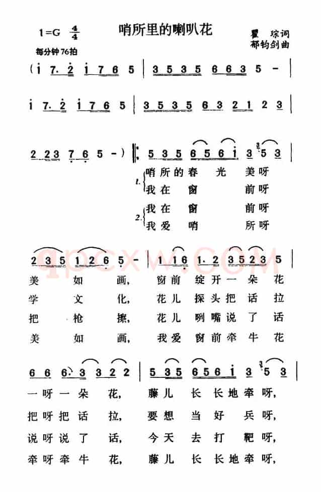 哨所里的喇叭花