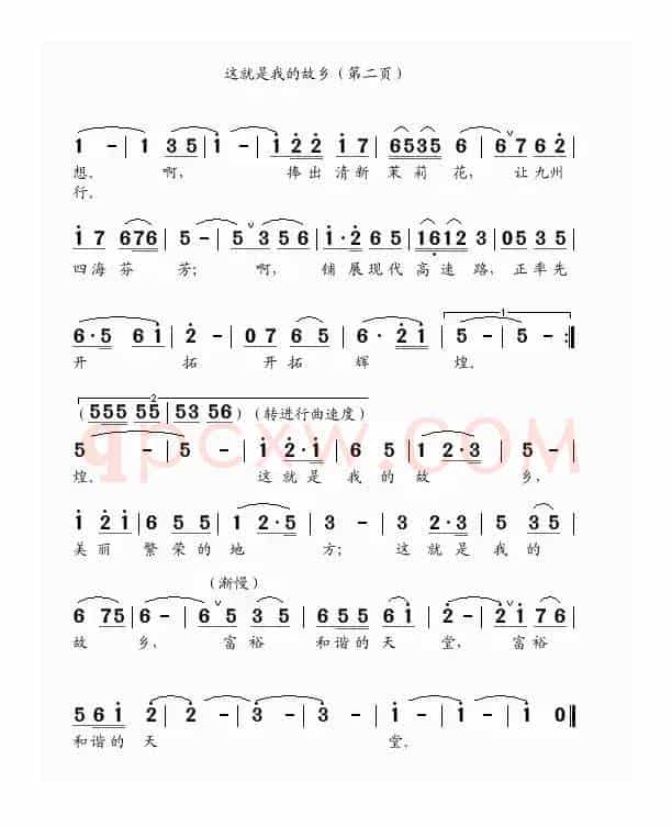 这就是我的故乡（独唱）（李朝润词 吴克敏曲）