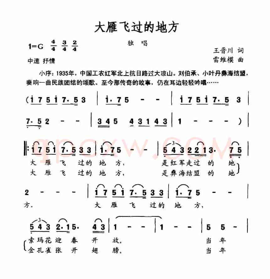 大雁飞过的地方