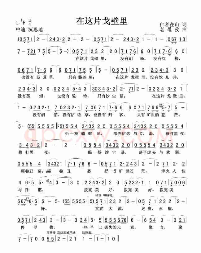 在这片戈壁里