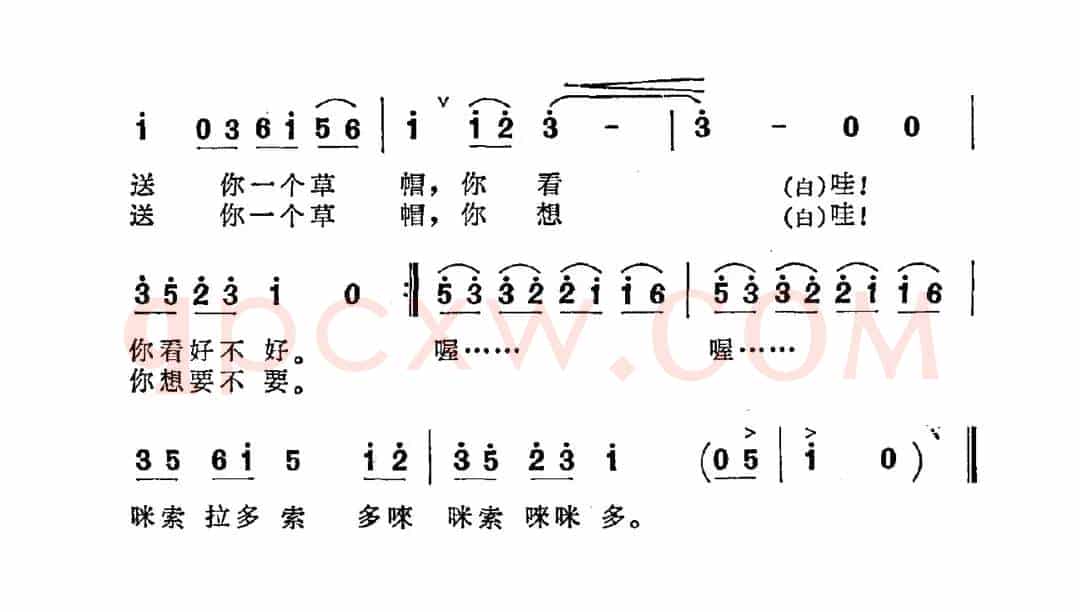 送你一个草帽