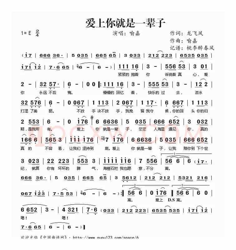 爱上你就是一辈子