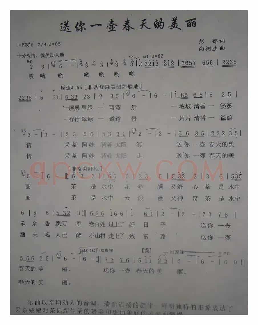 送你一壶春天的美丽