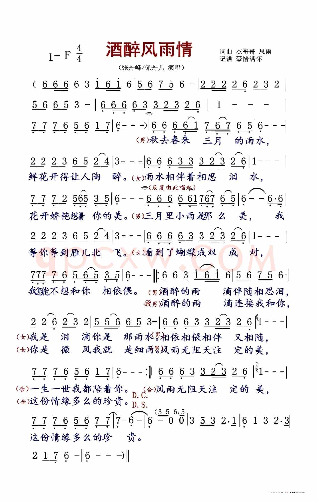 酒醉风雨情