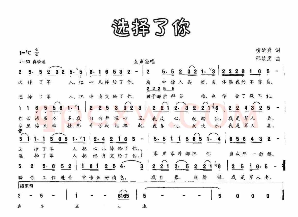 选择了你