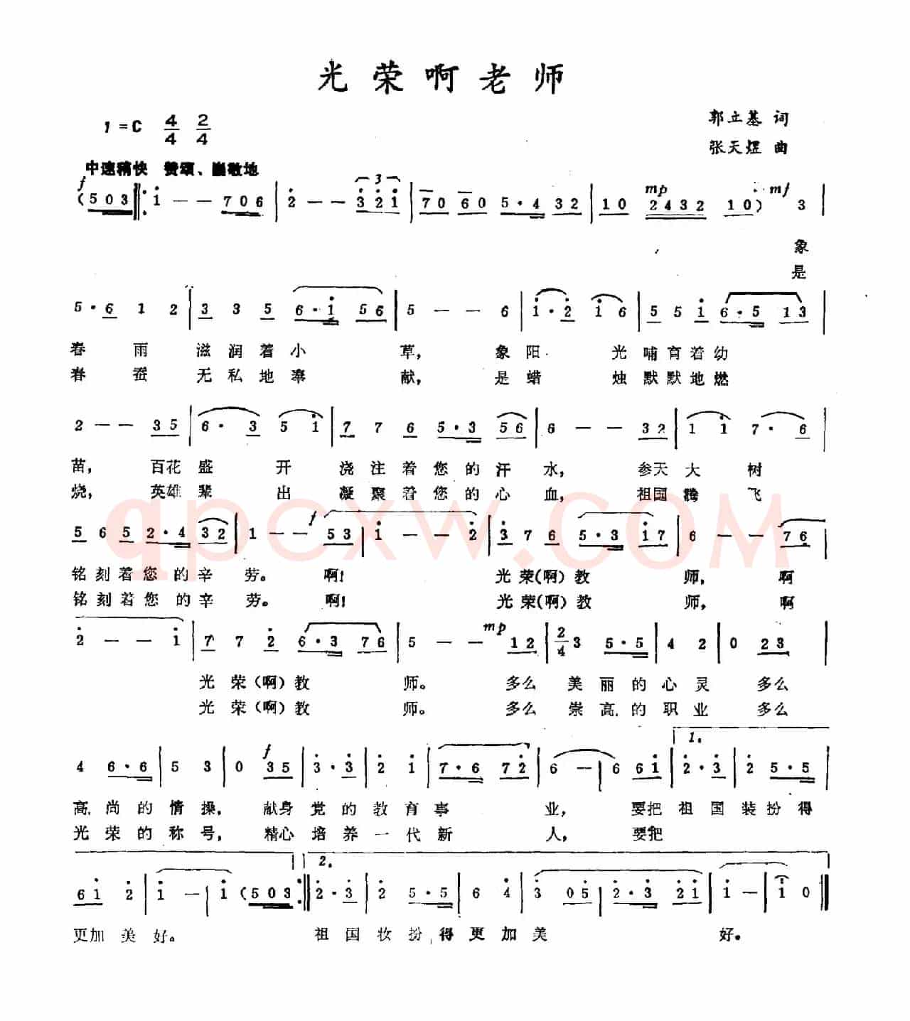 光荣啊老师