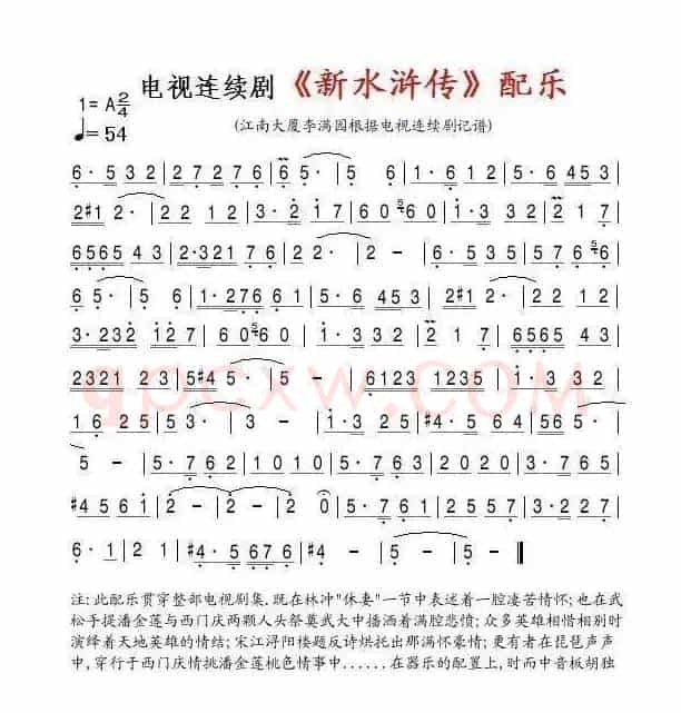 电视连续剧《新水浒传》配乐