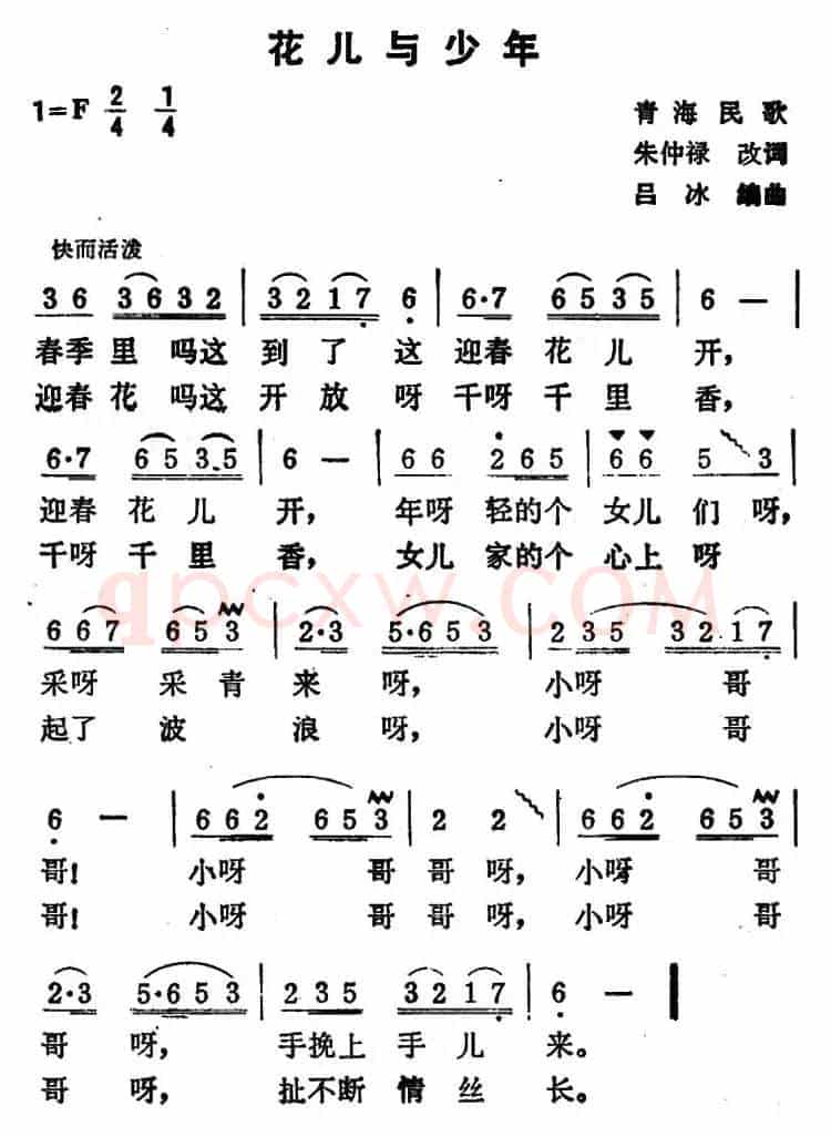 花儿与少年（青海民歌 吕冰编曲版）