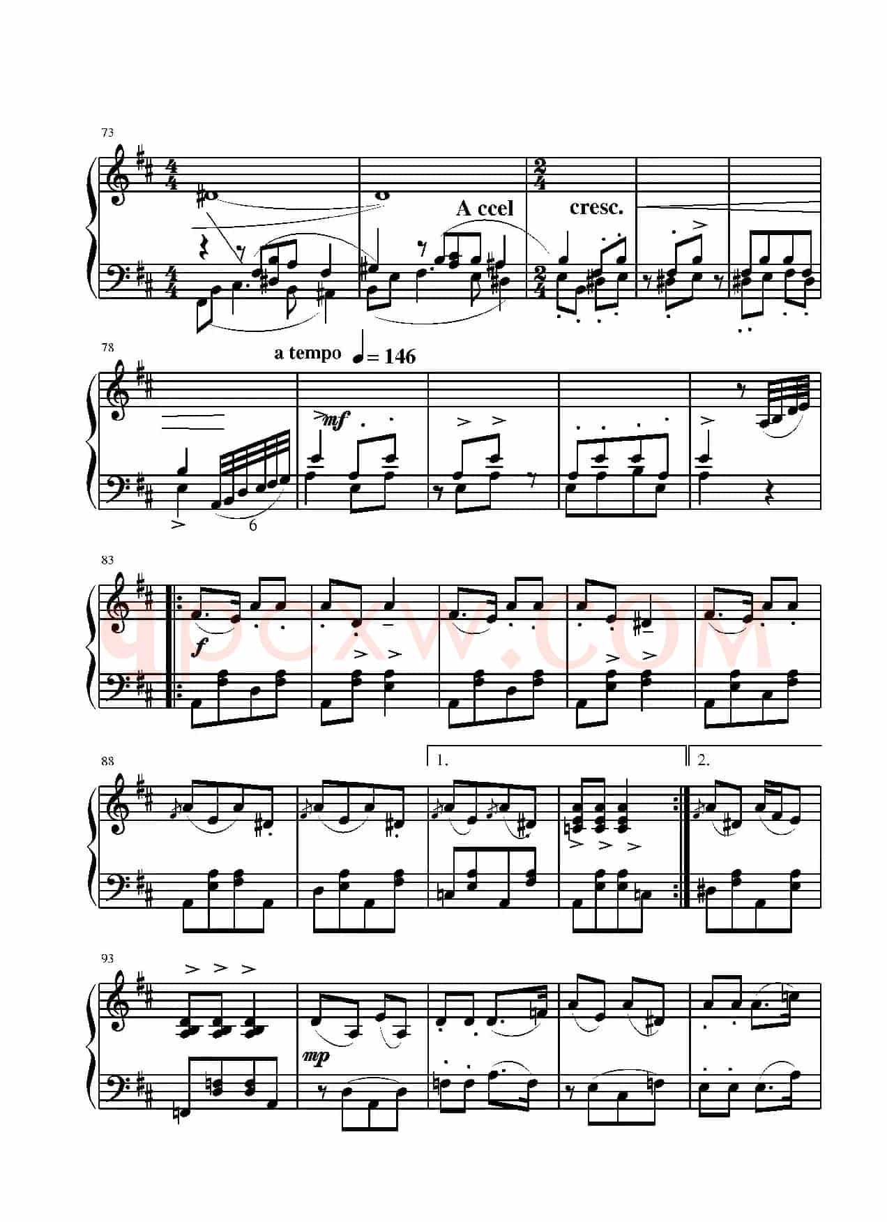 第二钢琴奏鸣曲(第三乐章)
