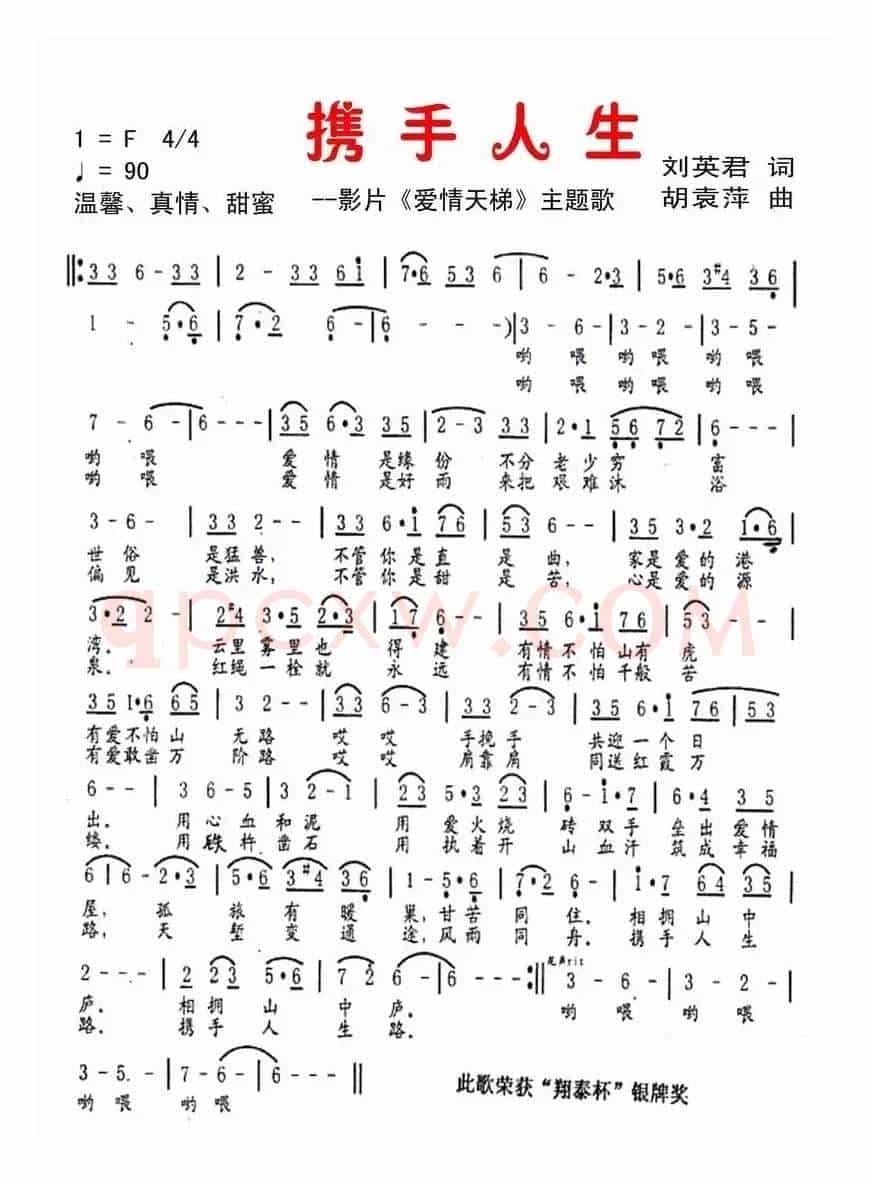 携手人生（电影《爱情天梯》主题歌）