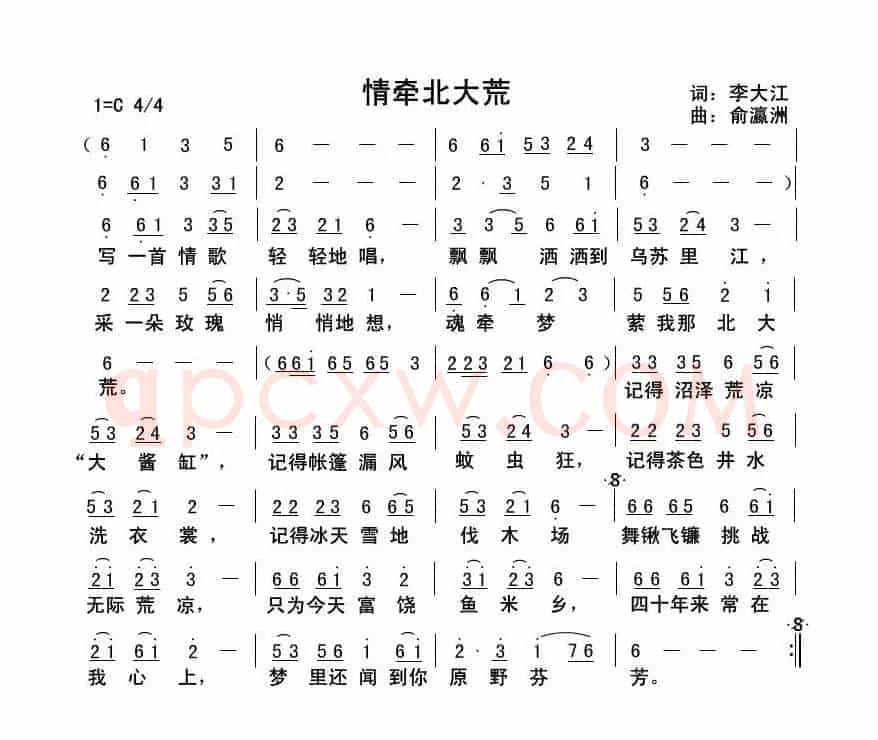 情牵北大荒