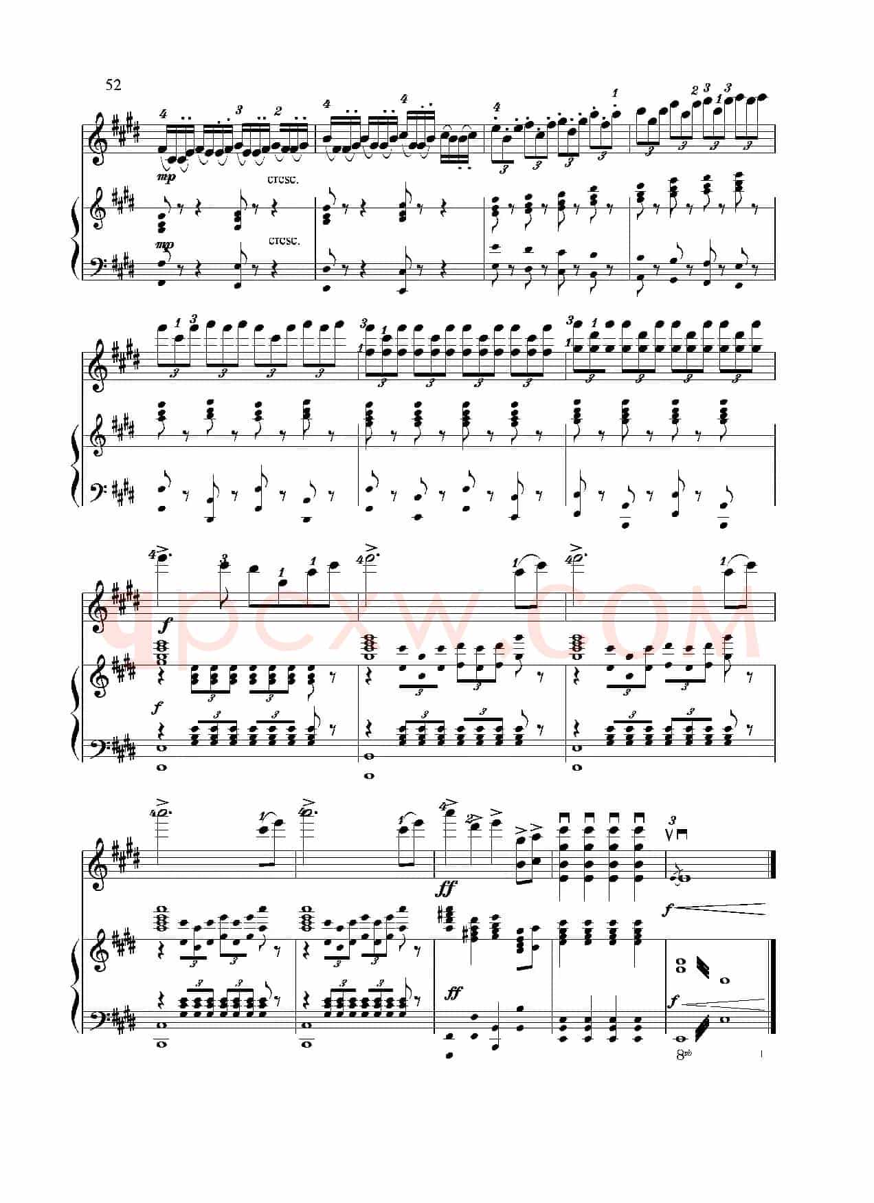 满江红幻想曲（小提琴+钢琴）
