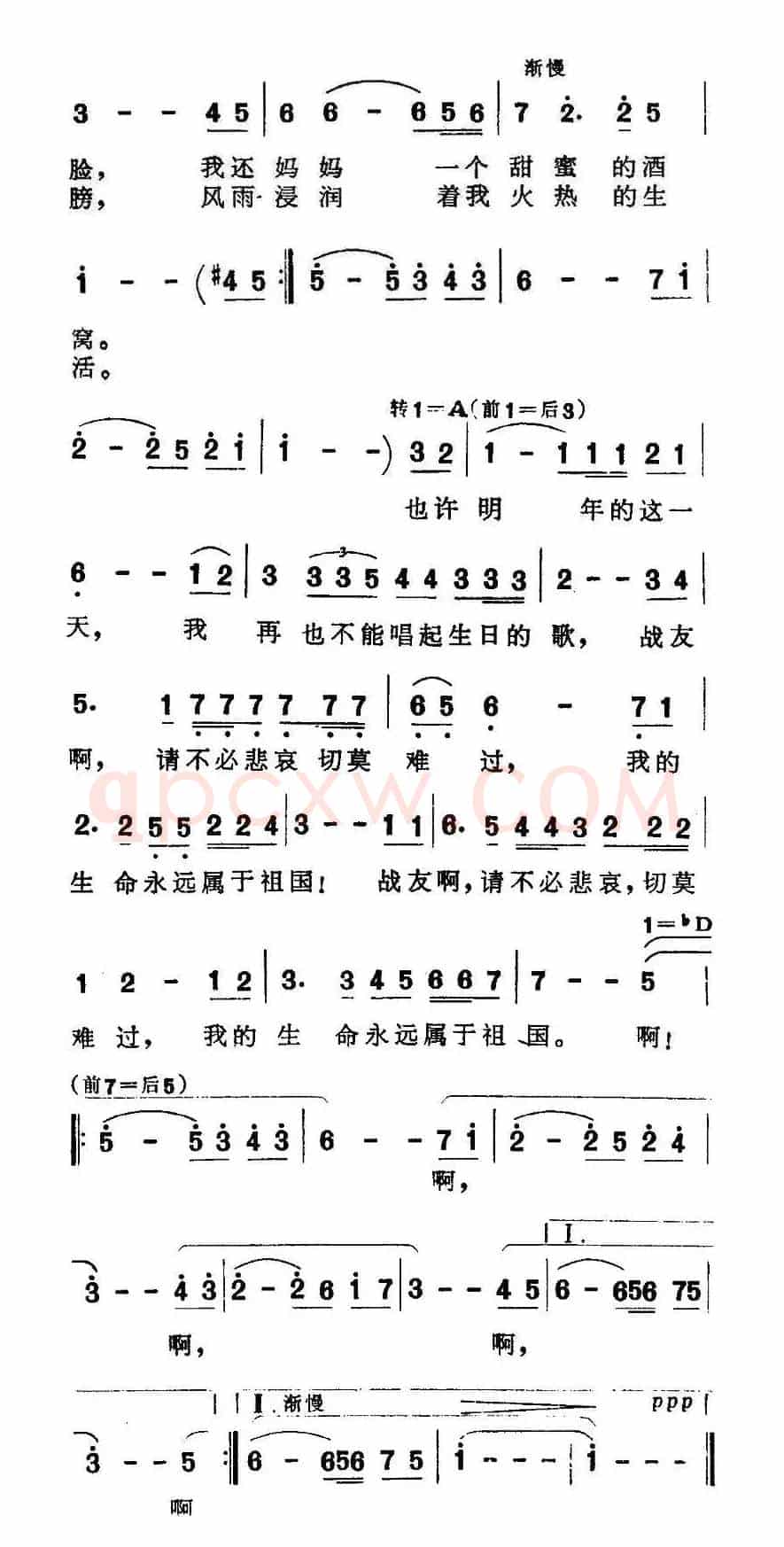 我生日的歌