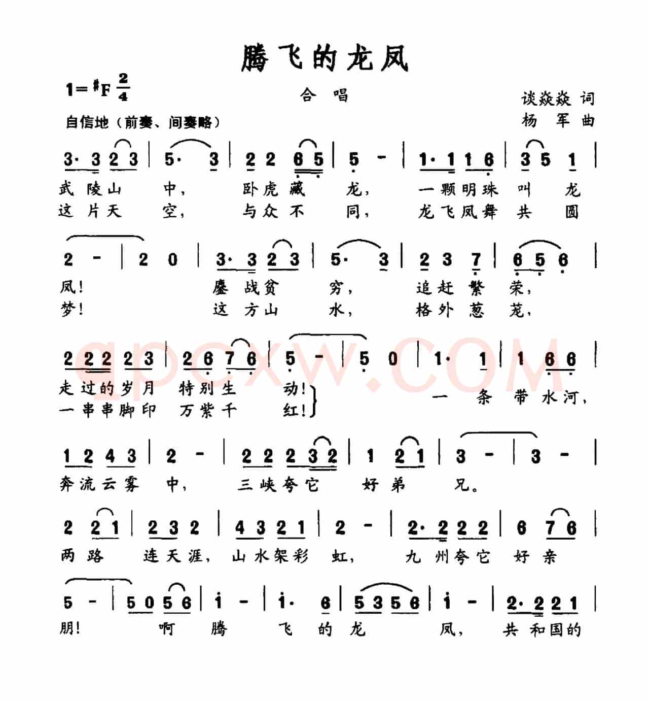 腾飞的龙凤